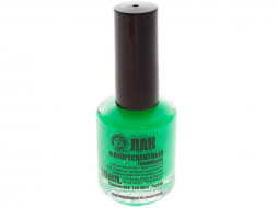 Лак флюоресцентный зеленый Три кита