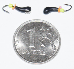 Мормышка вольфрамовая Condor Уралка перевертыш, с коронкой, 2,5 мм, серебро 15 шт