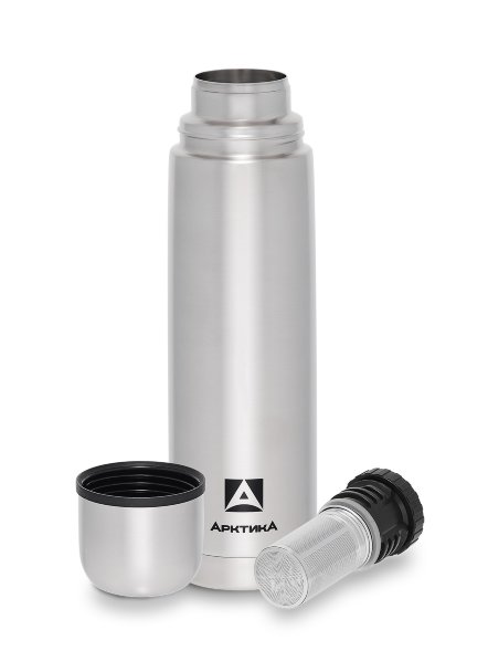 Термос АРКТИКА с узким горлом 101-1000C с ситечком