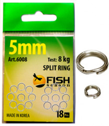 Кольцо заводное FISH SEASON 10мм 25кг 10шт 6008-10F