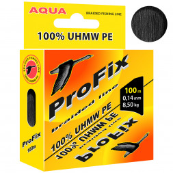 Леска плетеная AQUA ProFix Black 0.14 100м