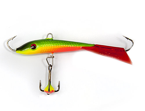 Балансир рыболовный для зимней рыбалки Lucky John Fin 4 + тр. 60мм/26RT блистер