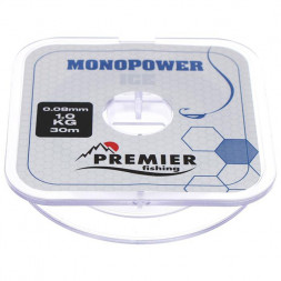 Леска Primier Fishing Monopower Ice Clear Nylon 0.10мм 30м